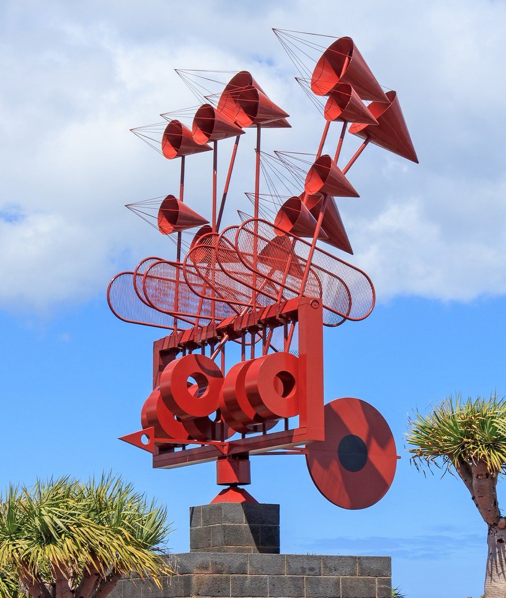 Three colourful wind toys by sculptor and artist César Manrique, who was born #onthisday in 1919 ✨

Manrique spent most of his life in Lanzarote and became popular for his modern Canary Islands art. Creating these in the 1970s, Manrique’s designs added pops of colour to the…