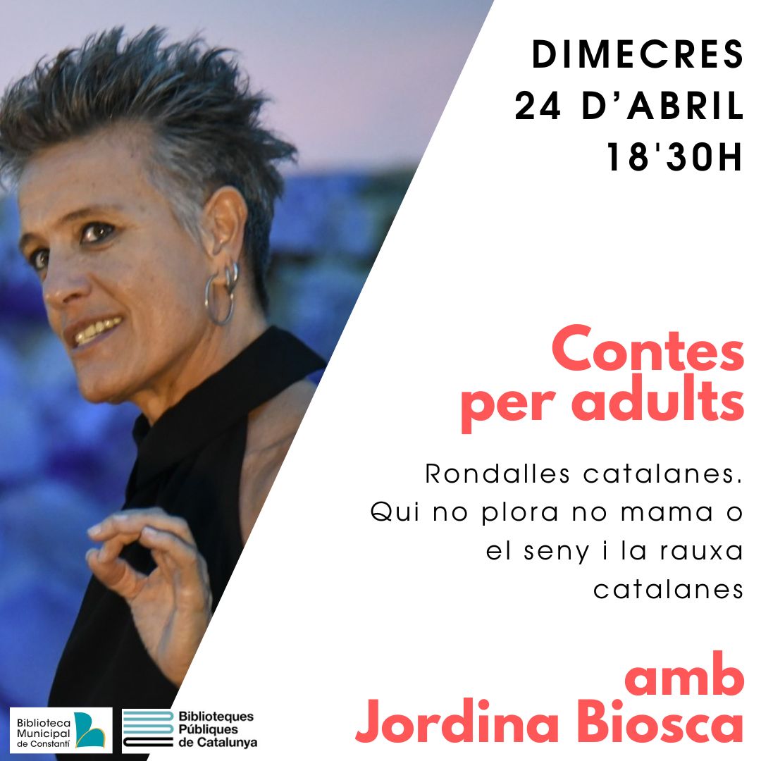 [CONTES PER ADULTS] Després de la gran diada d'ahir a Sant Jordi d'ahir 📷 avui us oferim CONTES PER ADULTS 📷 de la mà de Jordina Biosca. A les 18:30H 📷 Veniu a veure les novetats d'aquest Sant Jordi i de pas us quedeu! Us esperem!