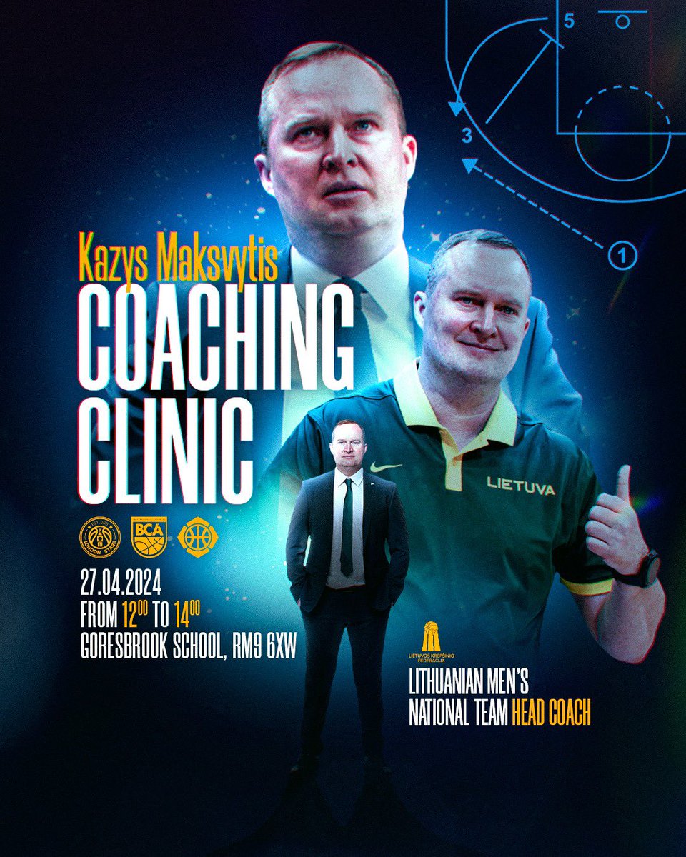 Tickets are going fast for Kazys Maksvytis clinic this Saturday.

A great opportunity to learn from one of Europes best coaches.

 🗓️ 27th April - 12-2pm
📍Goresbrook School, RM9 6XW
💷 £10

Link below to purchase tickets👇🏻

eventbrite.co.uk/e/kazys-maksvy…