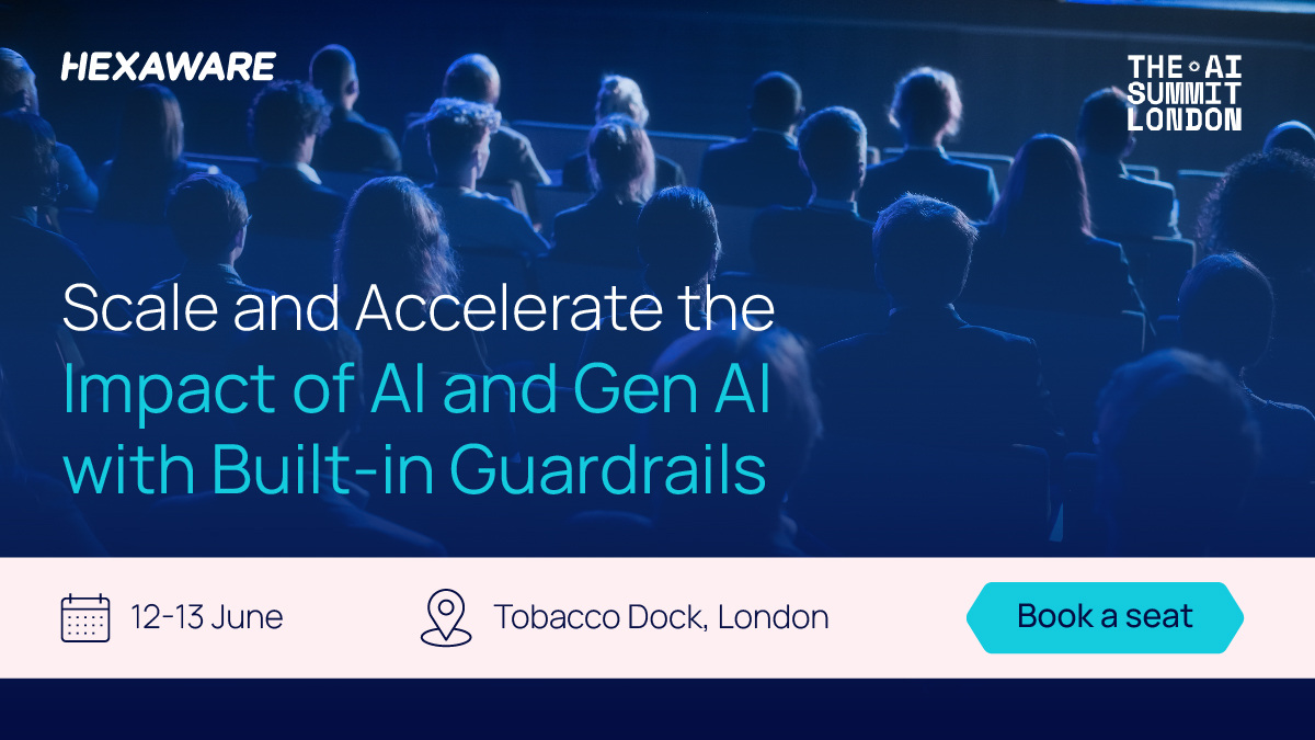 Hexaware is thrilled to be a Gold Sponsor of the #AI Summit London 2024, the industry's most anticipated #event! Join us as leading experts, innovators, and thought leaders convene to explore the advancements shaping the future of AI. bit.ly/4d7Zf1F #GenAI @raknz