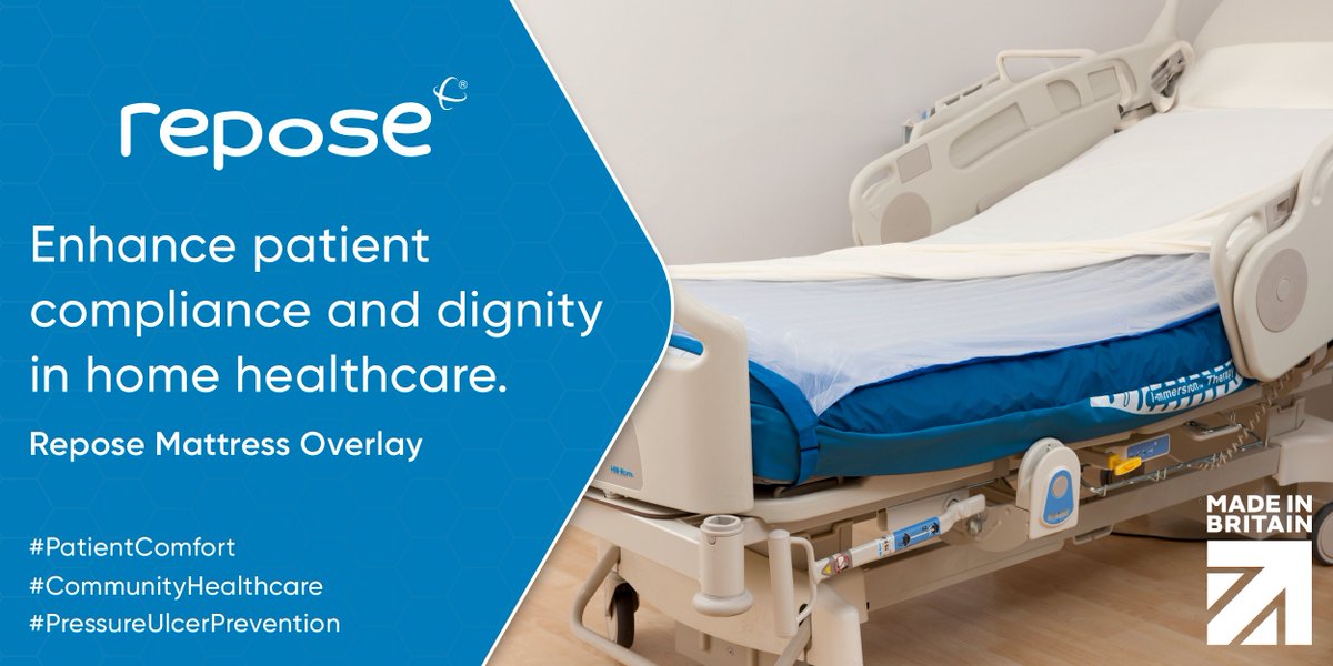 Empower patients to maintain independence & comfort with Repose Mattress Overlay in home setting. Elevate standard of care, improve outcomes, & provide essential pressure area care with this clinically proven solution. #PatientDignity #CommunityHealthcare #PressureUlcerPrevention