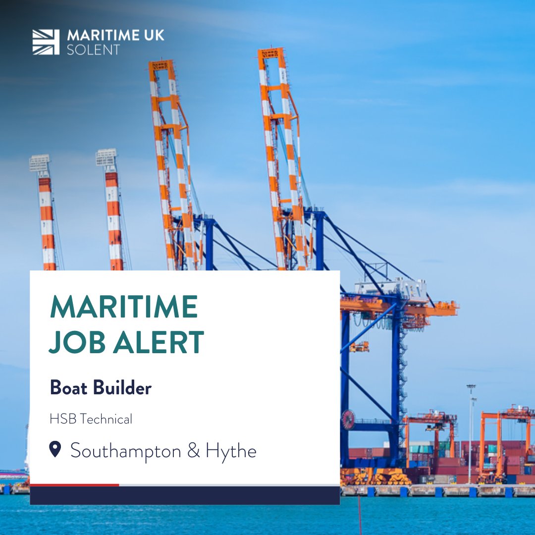 HSB Technical are looking for a Boat Builder! Check out the full job description here - rb.gy/ai8ib9 #maritimeuksolent #maritime #solent #boatbuilder #hiring