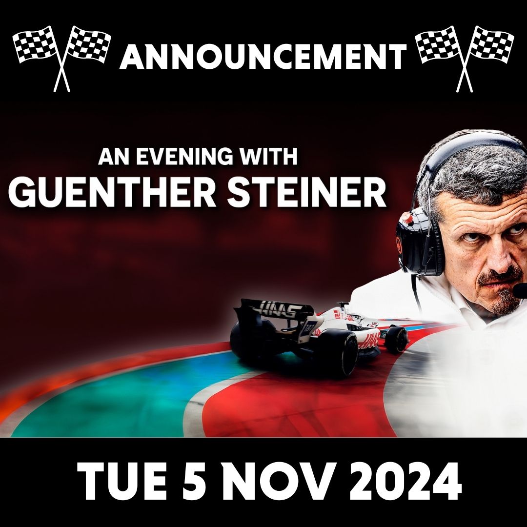 🏁ANNOUNCEMENT🏁 Don’t miss a hugely entertaining access-all-areas conversation with former Haas Formula 1 team principal Guenther Steiner, star of Netflix’s smash hit docuseries Drive to Survive. 🎟️ Presale: Thu 25 Apr, 10am 🎟️ On sale: Fri 26 Apr, 10am 🗓️ Tue 5 Nov 2024