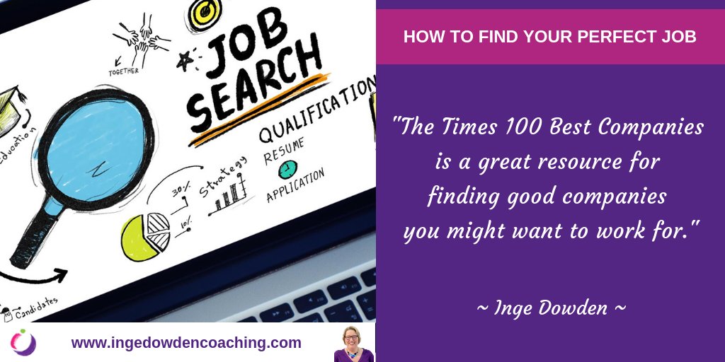 The Times 100 Best Companies to work for is a great resource to find good companies you might like to work for. #careeradvice More tips on how to find the perfect job here: bit.ly/2HrmBVZ