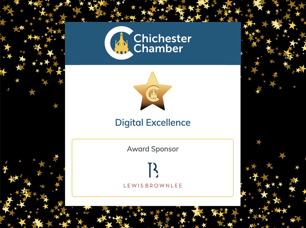 🌟 Proud sponsors of the Digital Excellence Award at the Chichester & Bognor Chamber Awards! At Lewis Brownlee, we innovate businesses with tech. 🚀 📞 Ready to elevate your business? Let's talk! #DigitalExcellence #CommunitySpotlight