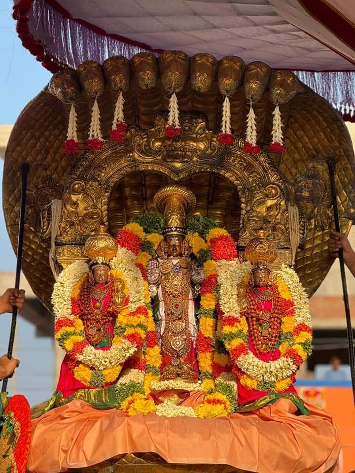 Sriperumbudur Sri Adi Kesavar in Sesha Vahanam Chithirai Brahmotsavam