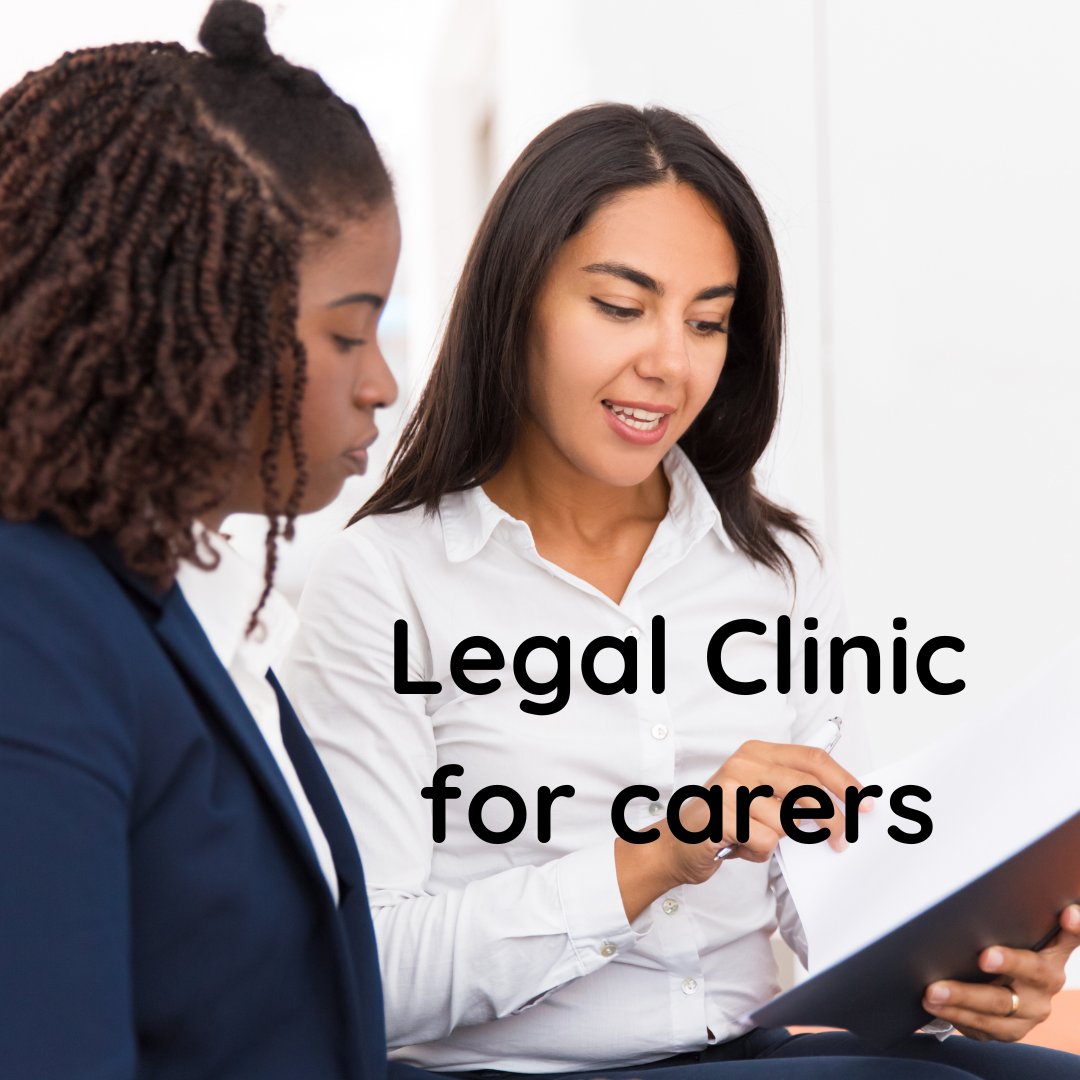 📢📢Our next legal clinic for carers is on 30th April An opportunity to chat informally to a solicitor about issues such as Power of Attorney, Guardianship, Financial planning for long term care etc. For a free 30 min appointment book 👉👉carerslink.org.uk/events/legal-c…
