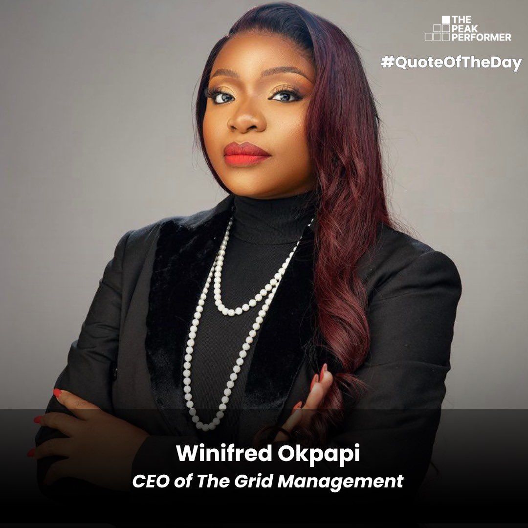 “Get comfortable with being uncomfortable. Embracing new challenges and stepping out of your comfort zone allows for personal growth and adaptability in both work and personal life.”- @WynOkpapi, CEO, @GridTools.

#TPPAfrica #IndustryLeader