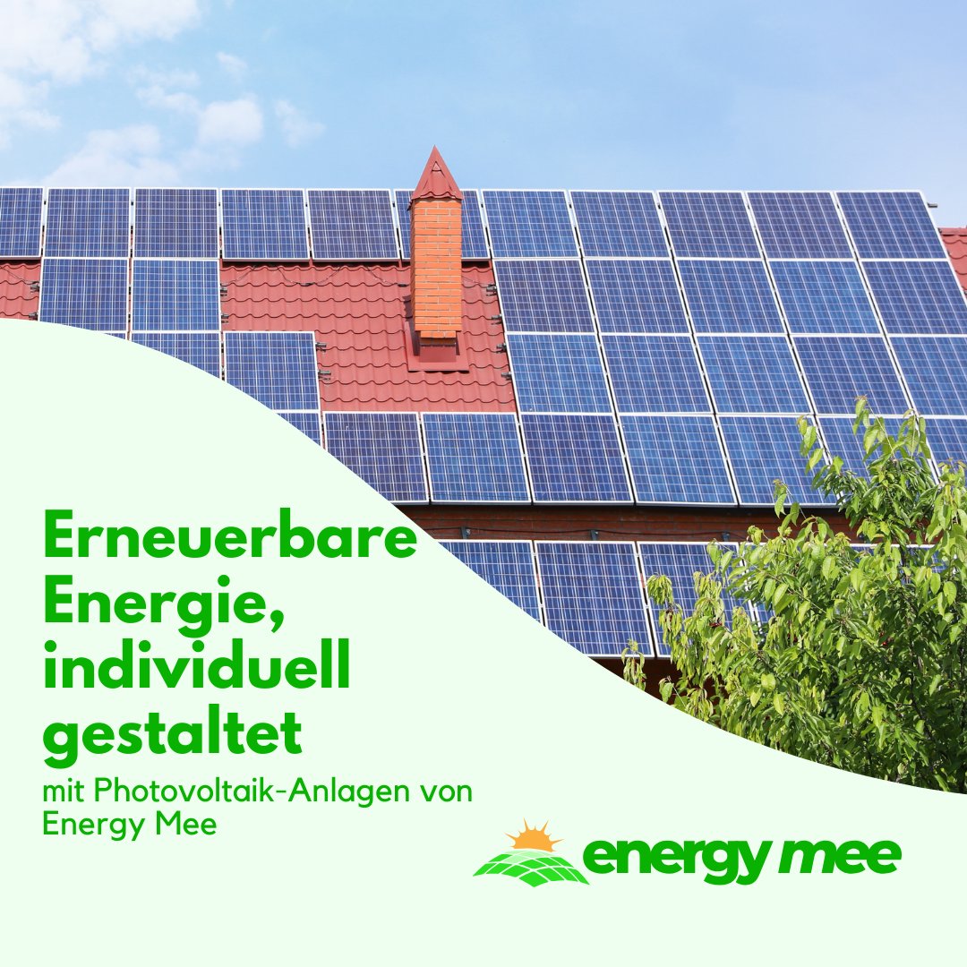 Entdecken Sie die vielfältigen Möglichkeiten #erneuerbarerEnergie - individuell gestaltet mit Energy Mee. Von maßgeschneiderten #Photovoltaiklösungen bis hin zu personalisierten #Beratungen bieten wir Ihnen die Möglichkeit, Ihre #Energiezukunft nach Ihren Bedürfnissen zu formen.