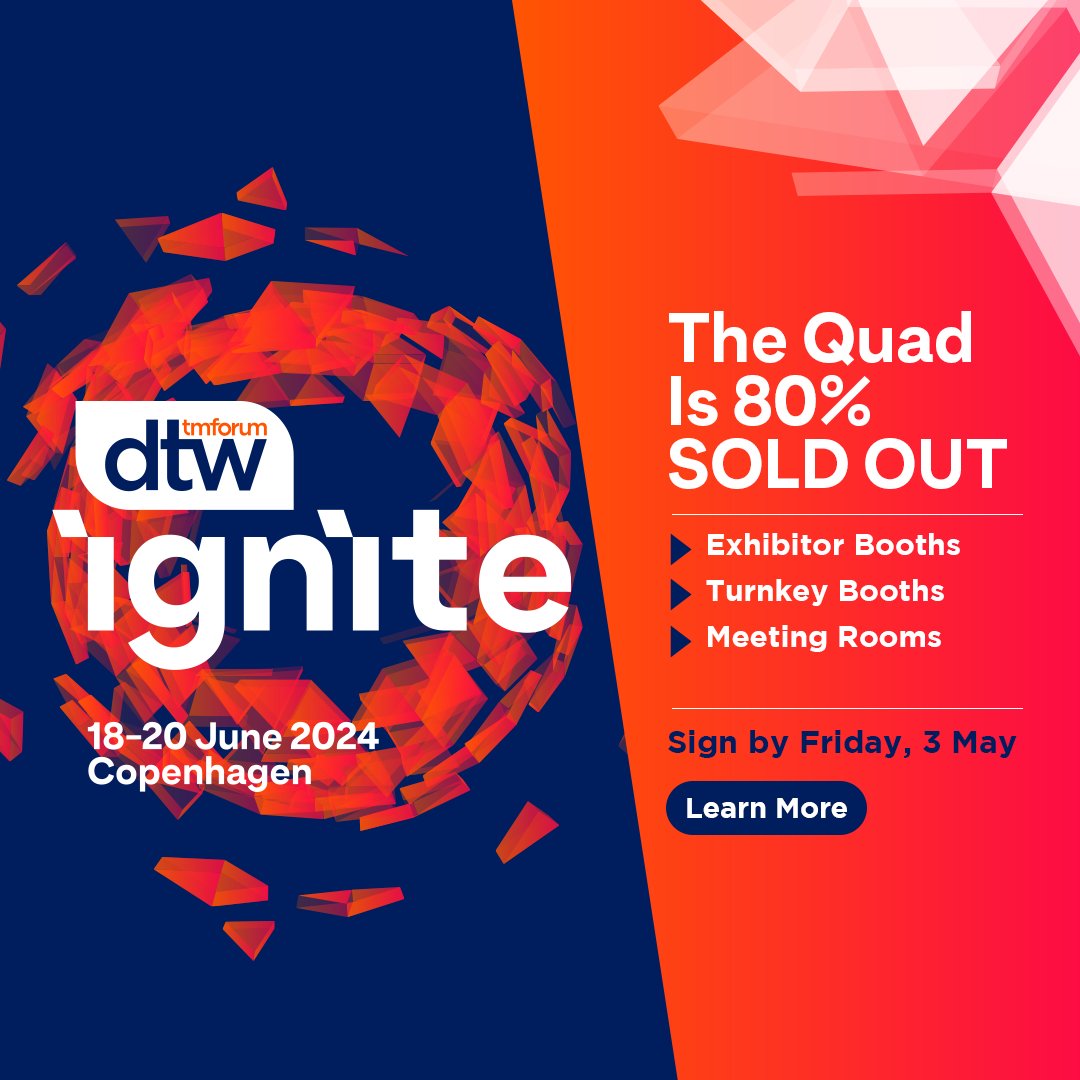 ⚠️ Limited time remains to book your #DTW24 #Ignite experience. The Quad is 80% SOLD OUT. With 4k+ attendees & a lineup of influential speakers, your participation will be at the forefront of this year’s AI-Native focus: ow.ly/pI4A50RcKA5 #Technology #DigitalTransformation
