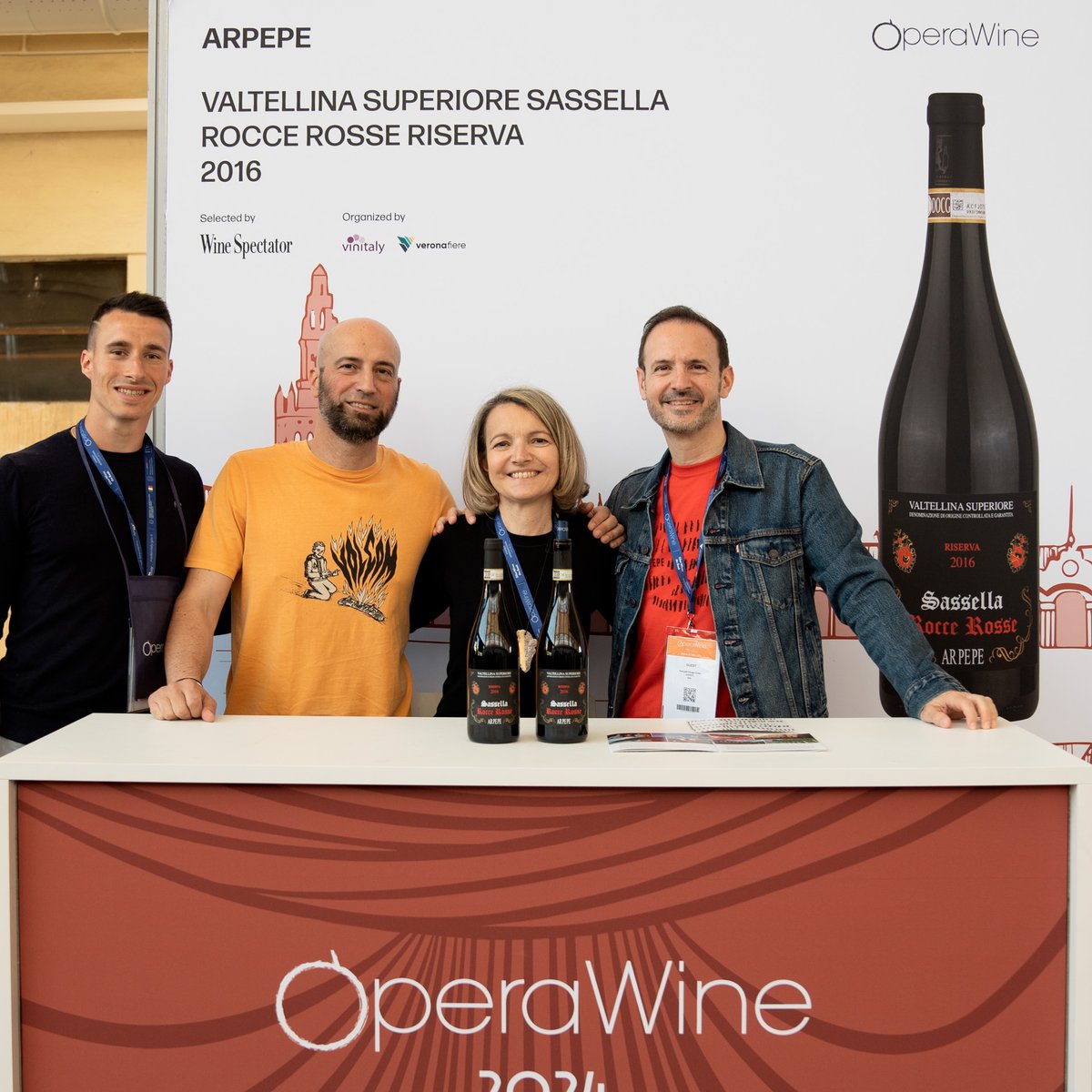 Here is the portrait of @arpepe1860, one of the great Italian producers selected by Wine Spectator for #OperaWine2024. During this year's Grand Tasting, they shared with guests their Valtellina Superiore Sassella Rocce Rosse Riserva 2016. Congratulations! #WineSpectator