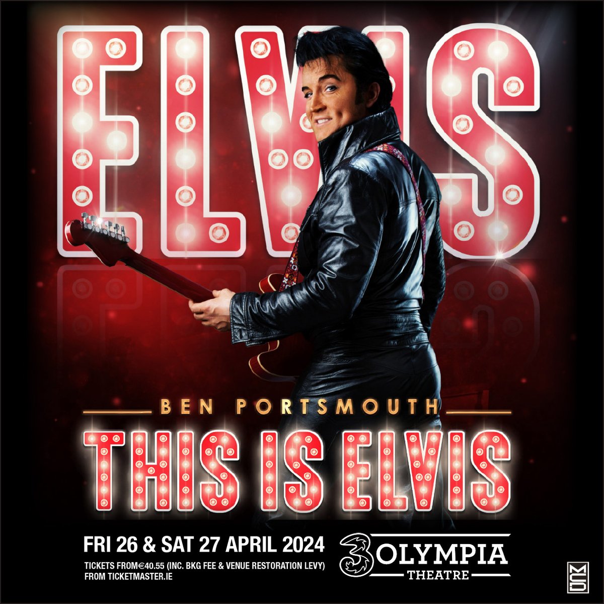 ⚡️ This weekend 🎸 @BenPortsmouth1 is back for a two night run at Dublin's @3olympiatheatre! 🎟️ Last few tickets available from Ticketmaster at bit.ly/Ben-Portsmouth… 🎟️ Celebrating the life of an iconic showman and telling the story of the King through the show, Ben and the…