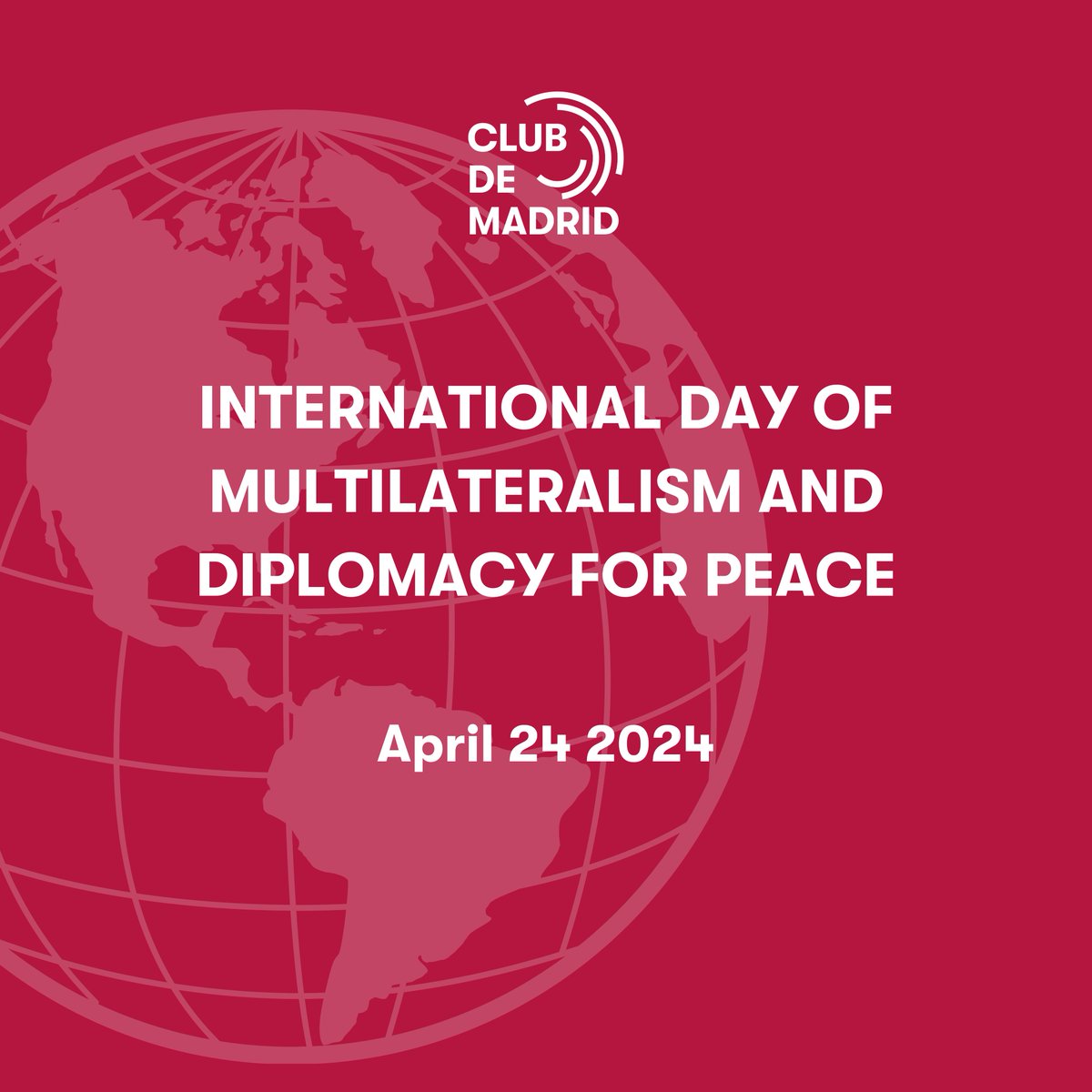 🌐 Today on International Day of Multilateralism and Diplomacy for Peace, we stand firm in our commitment to promoting collaboration and unity worldwide. By fostering dialogue and cooperation, multilateralism is crucial in addressing today's challenges #MultilateralismMatters