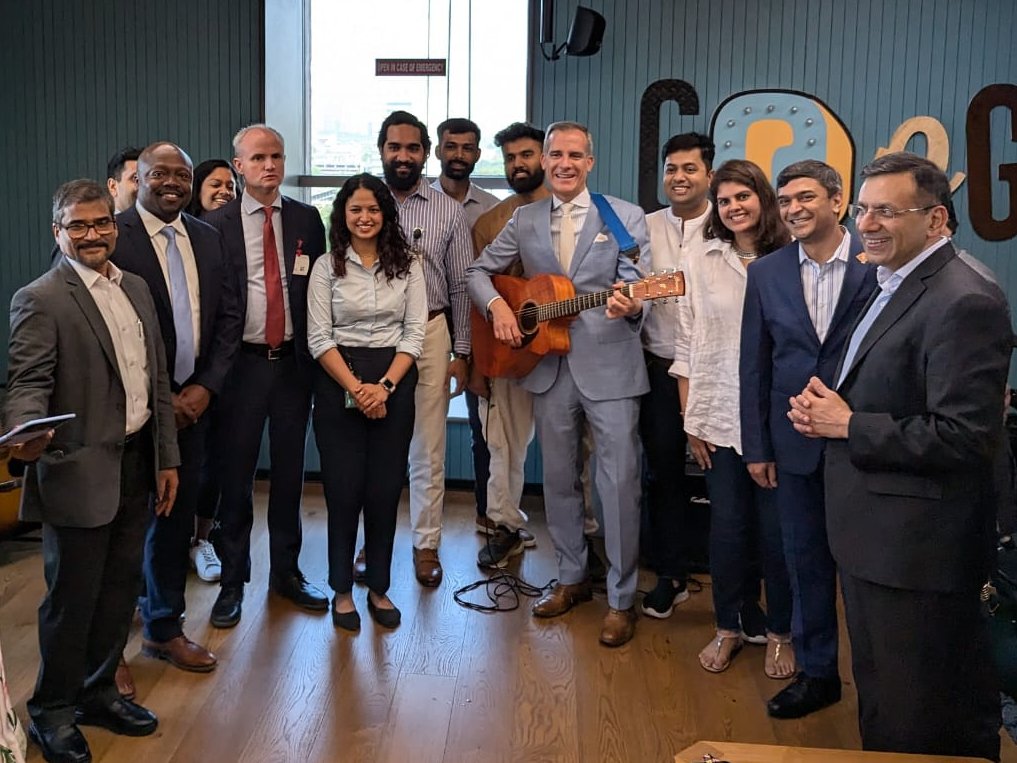 Inspiring advancements in AI across healthcare, sustainability, safety, and agriculture! With pioneers like @Google, the potential for innovation is limitless. Great to see #USIndia collaboration highlighting our shared goal of using AI for good. Let's continue working together
