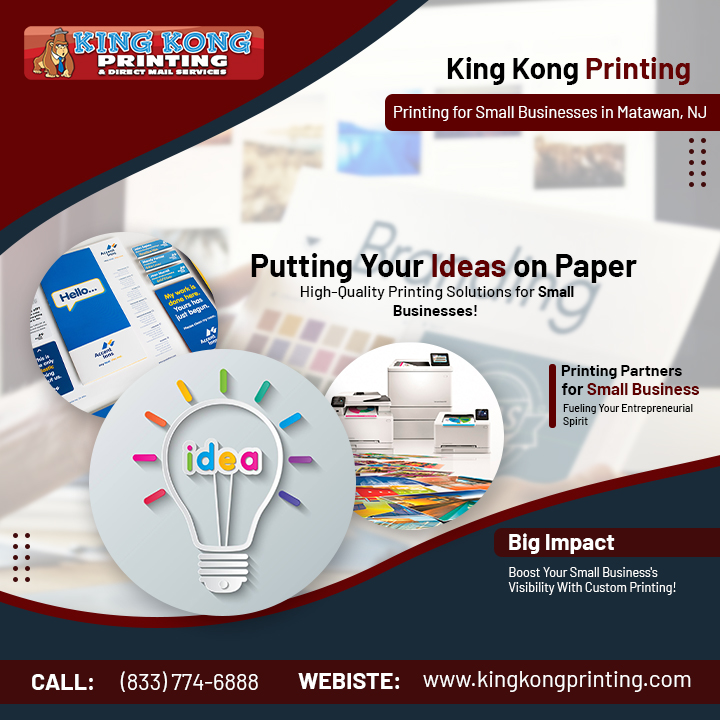 Boost your business with top-notch printing for small businesses in Matawan, NJ, from King Kong Printing! Stand out with vibrant brochures, flyers, and more!
#PrintingForSmallBusinesses #MatawanNJ

See our latest post for deals and discounts: bit.ly/4b9FAwA