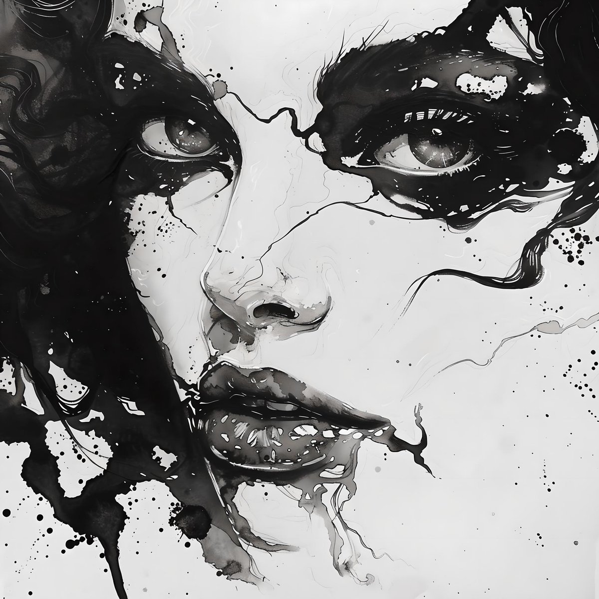 SparkAIArt's tweet photo. Ink &amp; Code: The New Wave of Artistic Expression #AI #AIArtwork #INK #digitalartwork https://t.co/64TL8SkuLz