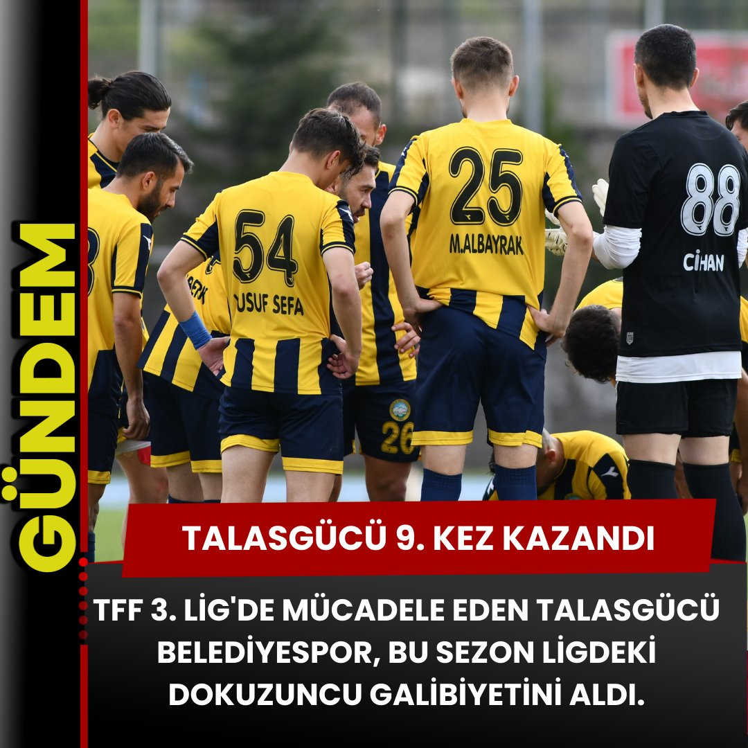 TALASGÜBÜ BELEDİYESPOR 9. KEZ KAZANDI
#kayseri #talas #talasbelediyesi #futbol #galibiyet #talasgücübelediyespor
@talasbelediyesi @bskmustafaylcn