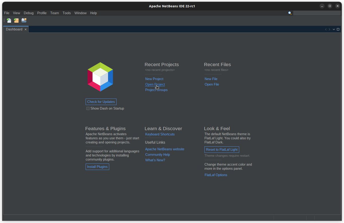 Really pleased with the new @netbeans background actions and dashboard coming in NB22. Better initial user experience, and more useful for everyone. The background actions and dashboard API were developed for @codelerity platform applications. We can help integrate in your own.