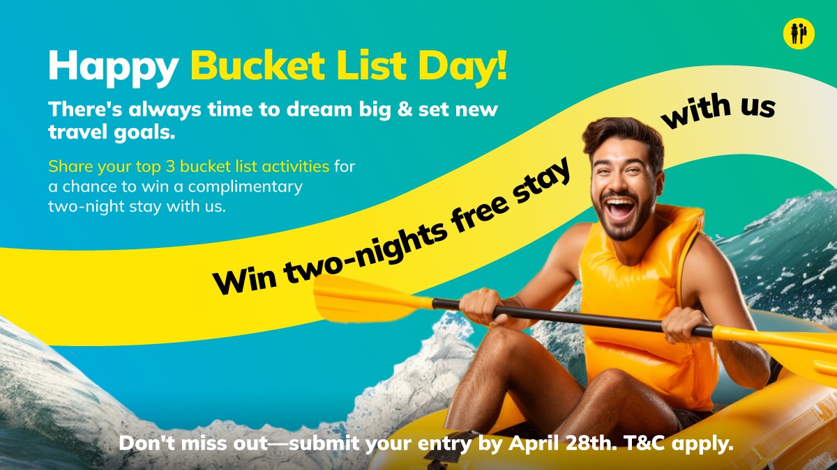 thehosteller's tweet photo. Celebrate National Bucket List Day by sharing your top 3 travel dreams!
Enter for a chance to win a FREE 2-night stay! (T&C apply)
#BucketListContest #Travelholics https://t.co/JCeKe6tGYs