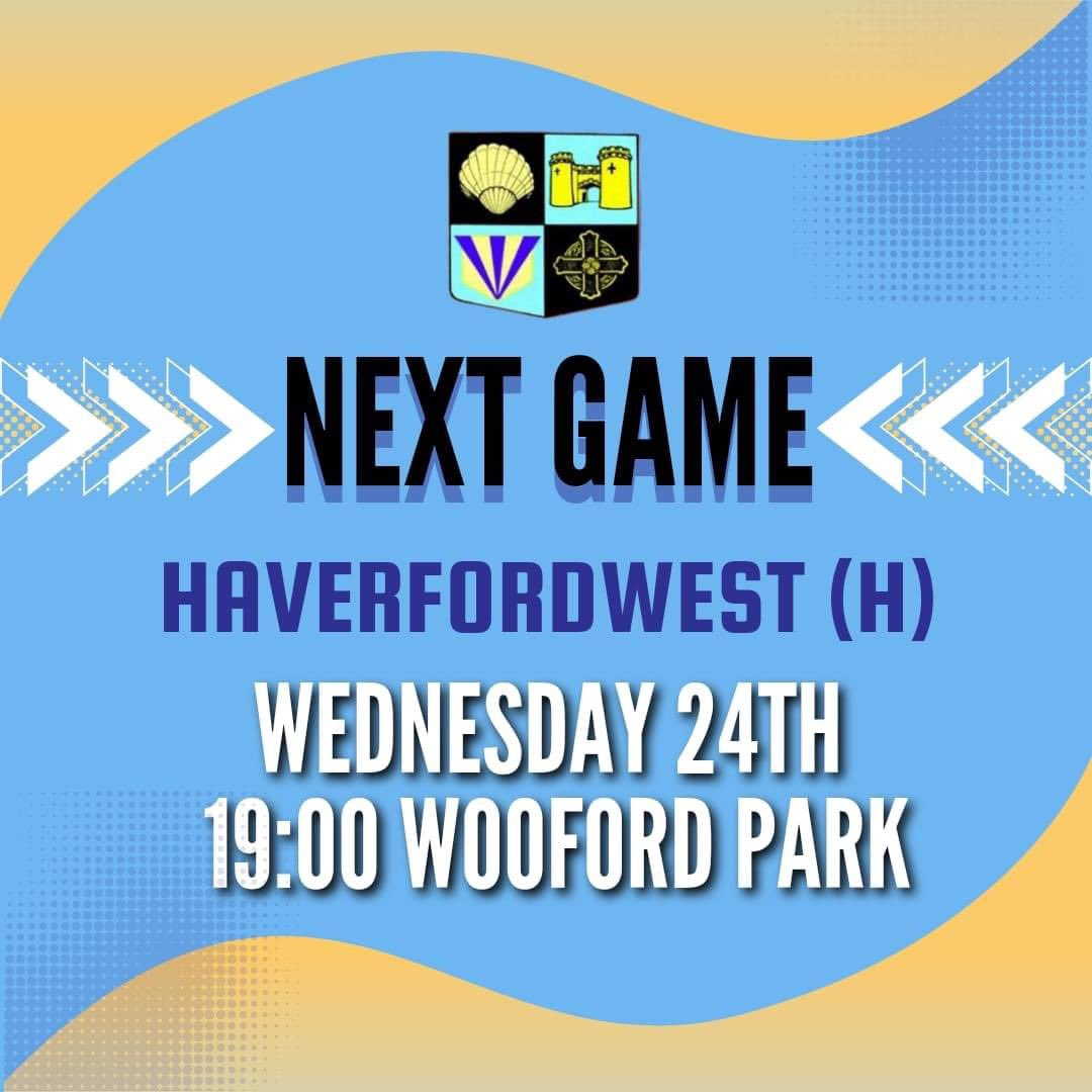 It’s game day!!!!! Get yourself down to Woodford park to watch this huge encounter with @HRFCBlues. ⏰ 7:00pm 📍 Woodford park playing fields, Laugharne. Get behind the boys in their last push of the season, all the support from everyone is kindly appreciated. Go well boys.