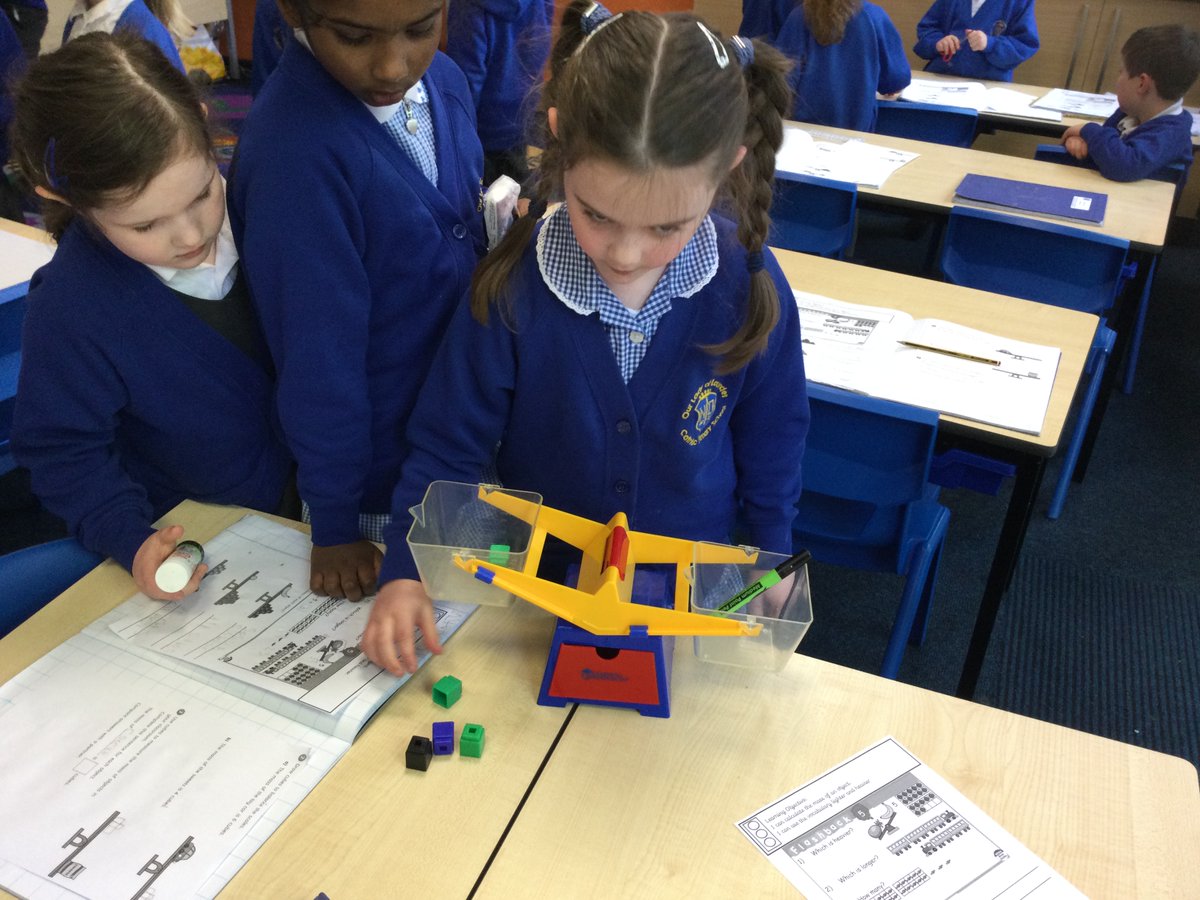 Elm Class have been calculating the mass of different objects this morning, we love practical maths! #OLOLMaths