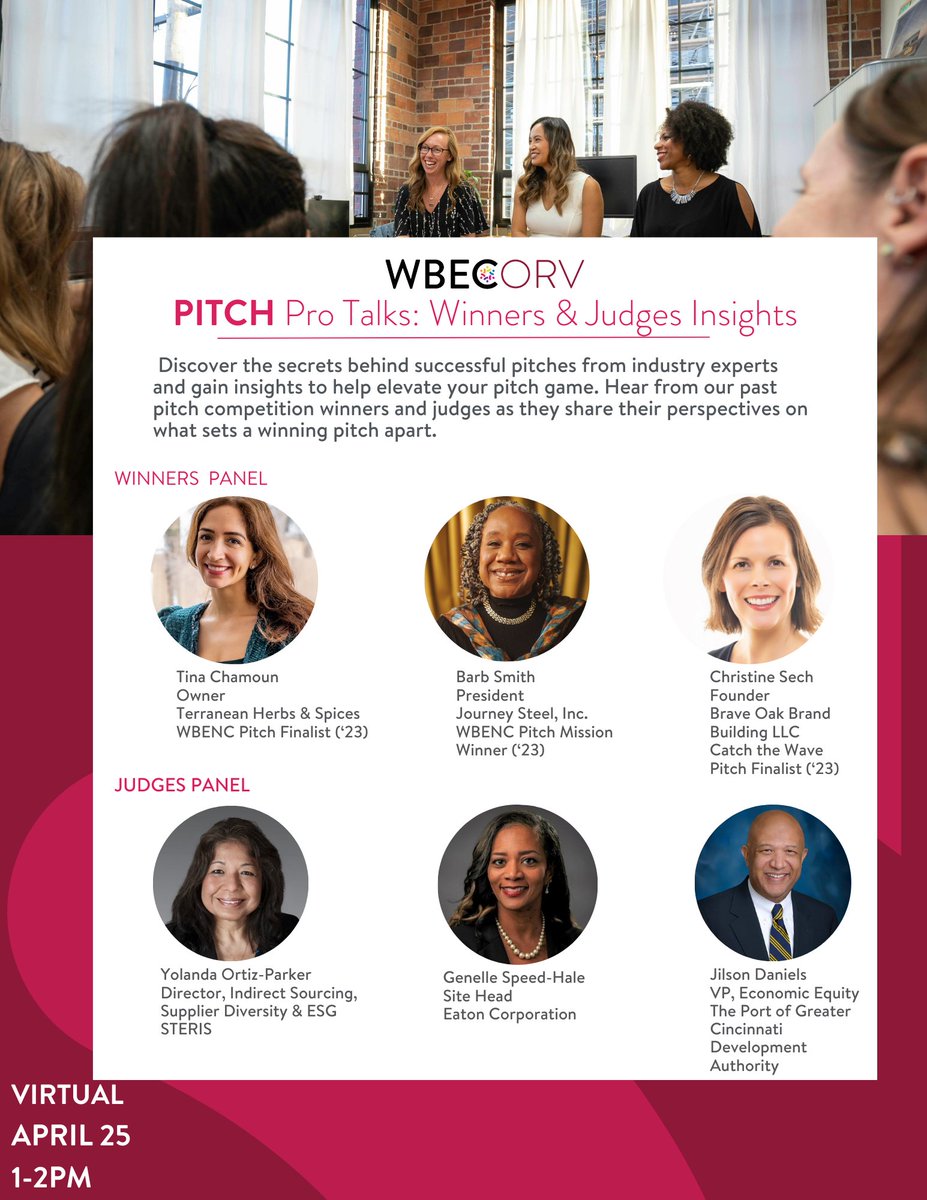 We still have a few slots left for tomorrow's Pitch Pro session! This is a great opportunity to hear directly from our past pitch  winners &amp; judges on what makes a winning pitch. Reserve your spot today! tinyurl.com/3f8u2c6v