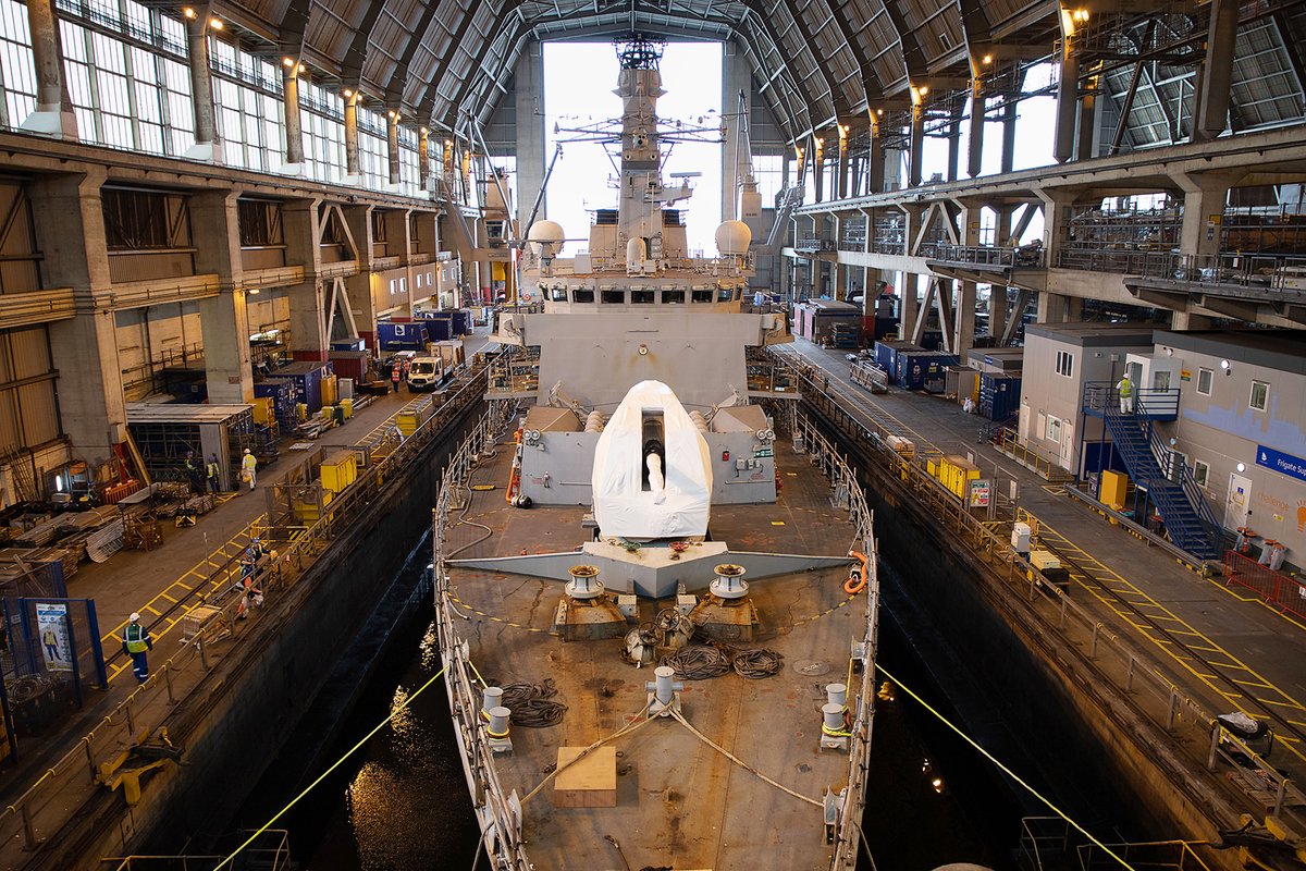 .@Babcockplc awarded contract to manage the Type 23 class frigate Refit Support Group so the company takes end-to-end responsibility for vessel upkeep and regeneration - releasing RN personnel. This model already used to deliver HMS St Albans to sea three months ahead of