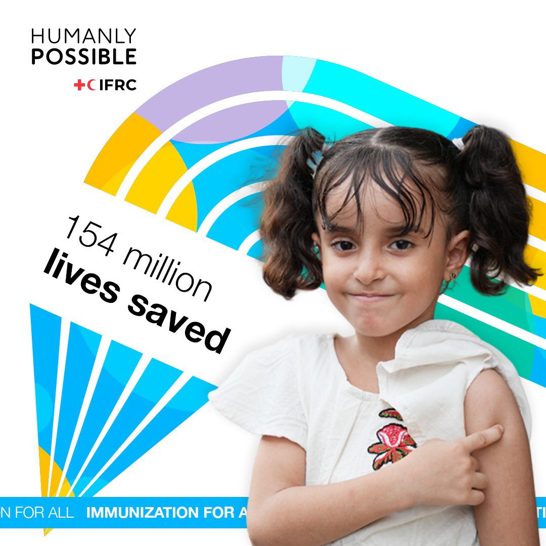 On today's first day of #WorldImmunizationWeek, the @IFRC has joined the #HumanlyPossible campaign to call on world leaders to ensure that everyone, everywhere has access to vaccines. Nobody should suffer from a disease we know how to prevent. Vaccines save lives.