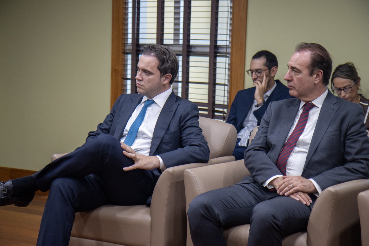 CorteIDH's tweet photo. 🏛️🤝 During the #166RegularSession, President Judge Nancy Hernández López, Vice President Rodrigo Mudrovitsch, and Judge Eduardo Ferrer Mac-Gregor met the Senior Appellate Judge, Hon. Mr. Justice Francis Belle, with a visit at the Supreme Court Complex.
In this gathering, they engaged in constructive dialogue and fostered collaborations aimed at advancing human rights and justice.
