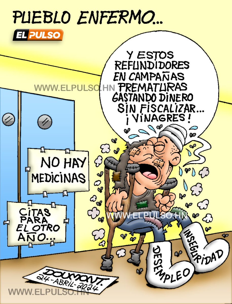 Así lo ve #Doumont: ¡urge se resuelvan los problemas de la sociedad! #ElPulso #Caricatura