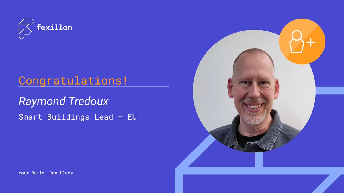 Fexillon is delighted to announce the promotion of Raymond Tredoux to the role of Smart Buildings Lead – EU! #YourBuildOnePlace #DigitalTwin #SmartBuildings #HealthyBuildings #BIM