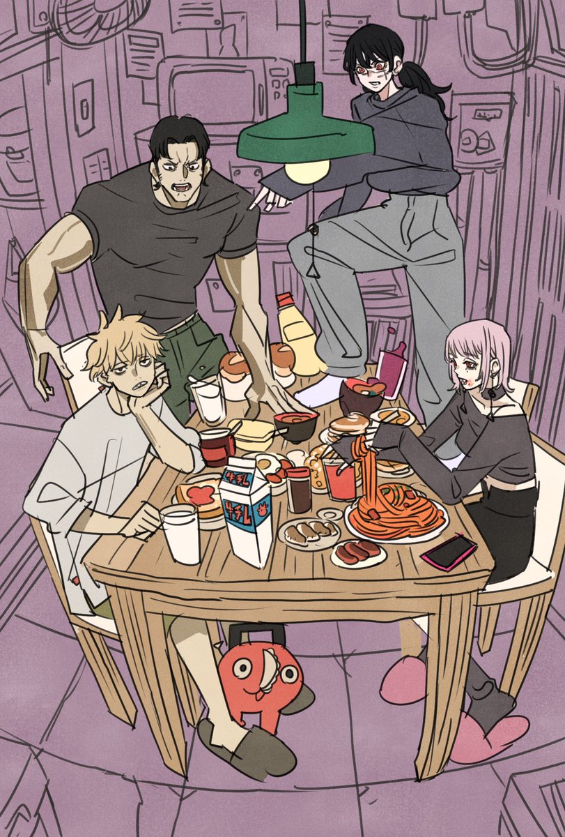 ryosuketarou's tweet photo. チェンソーマン
食卓 https://t.co/Vsu1CLb5nr
