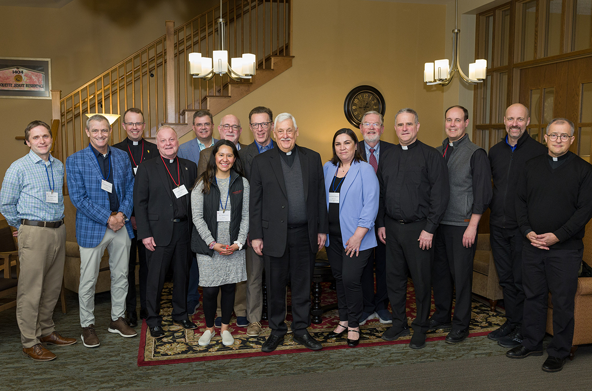 .@MarquetteU was pleased to welcome The Very Reverend Arturo Sosa, SJ, Superior General of the Society of Jesus, as well as directors and board chairs of Jesuit works and ministries of the Milwaukee area on April 7, 2024. As leader of the Jesuits throughout the world, Father