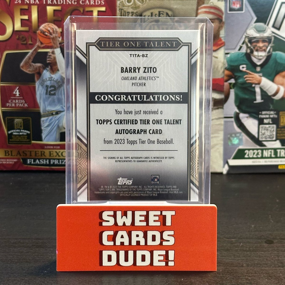 Sweet 2023 @topps Tier One Baseball Barry Zito on card auto 08/25
•
•
•
•
•
 #packopening #sportscards #whodoyoucollect #breaks #thehobby #collecting #sportscardsforsale #Sportscardcollecting #sportscardinvesting #SweetCardsDude