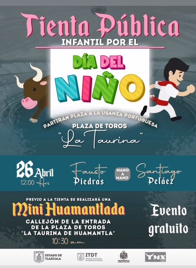 ¡Allá nos vemos!
#Huamantla #sialosniñosenlostoros