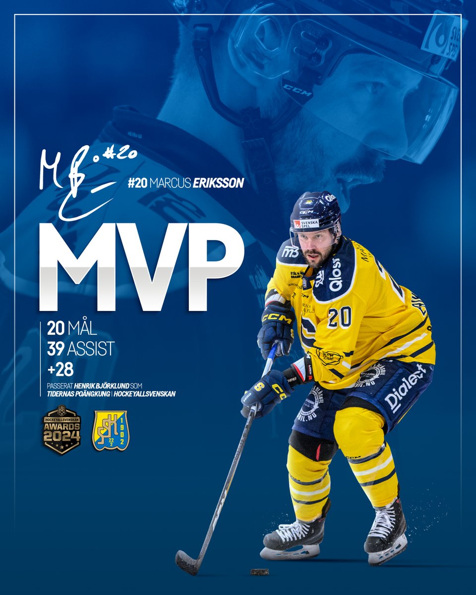 hockeyallsvensk's tweet photo. Varför dra ut på det ännu mer?

Marcus Eriksson vinner Årets MVP 2024! 👏 https://t.co/XeLeHsKYTk