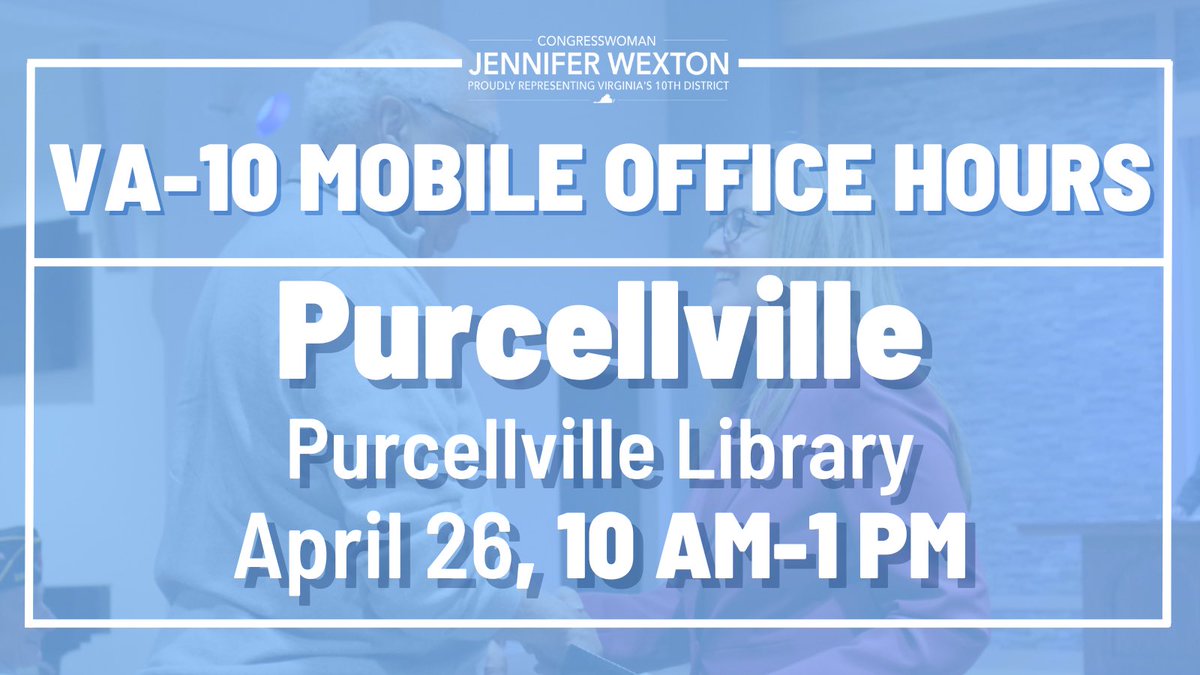 If you’re having trouble with a federal agency, come out to Purcellville Library this Friday between 10 a.m. and 1 p.m. to learn how my team could help. Be sure to sign up for a time slot at the link below ⬇️ docs.google.com/forms/d/e/1FAI…