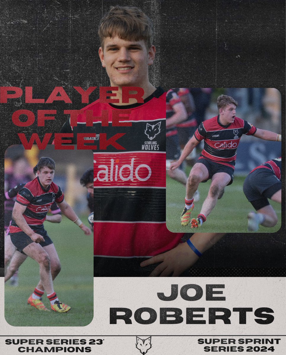 STIRLING WOLVES PLAYER OF THE WEEK FOR ROUND 1 Is JOE ROBERTS 

Wolves coaches selected Joe as player of the round for round 1 for his dedication and hard work throughout training and game-day

#WOLVES #WeAreCounty #StirlingWolves #FOSROCSuperSprintSeries #SprintSeries