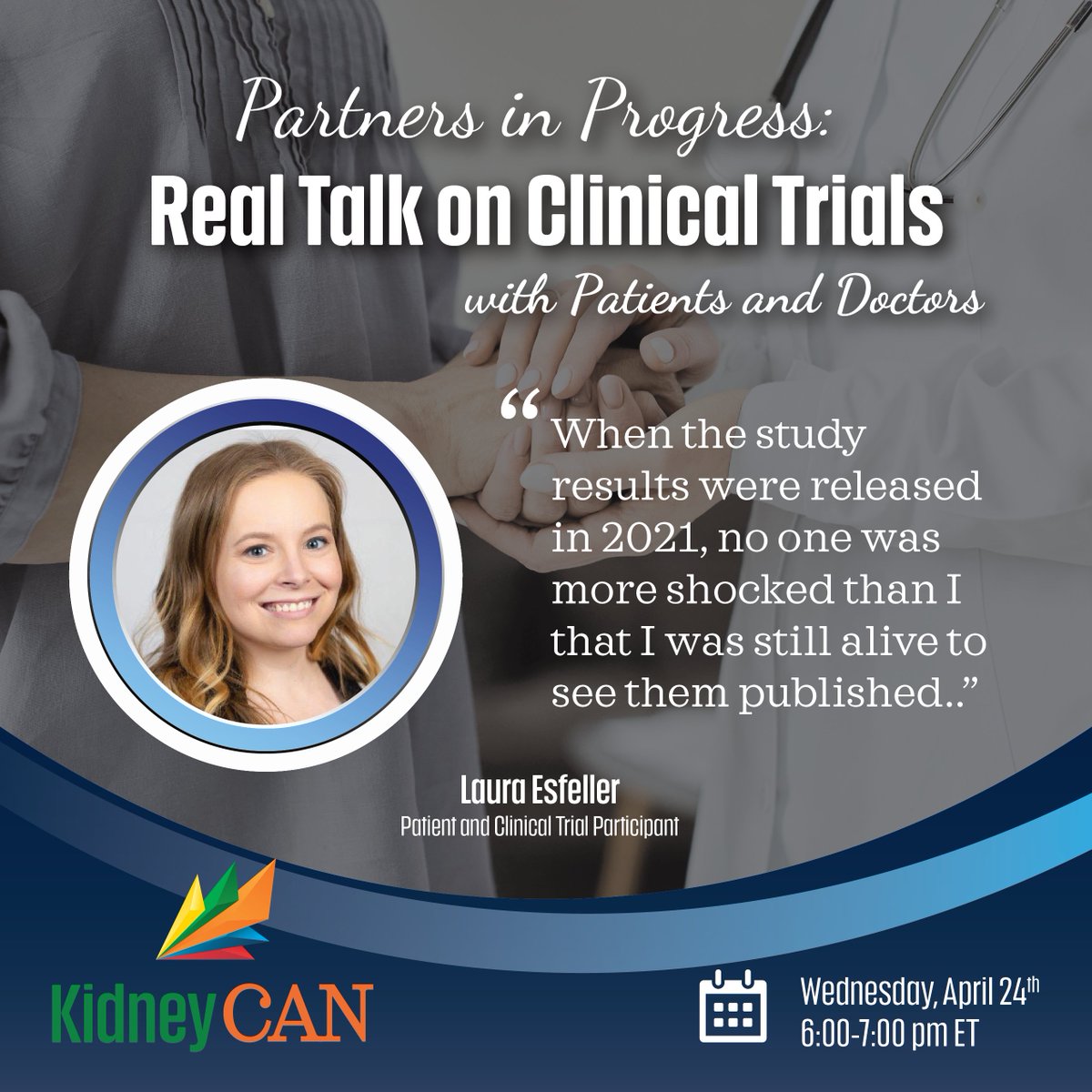 Join us TODAY at 6 pm ET for a Town Hall that peels back the curtain on #ClinicalTrials for #KidneyCancer. Register and get your questions in the lineup: bit.ly/RealTalkTrials Can't join live? Register to get the video link! @OncoAlert @DanaFarber @BradMcG04 @PennCancer