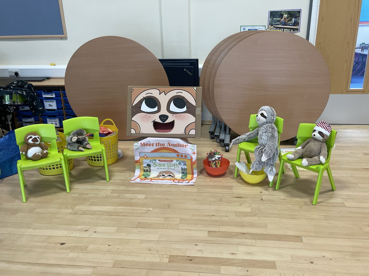 SuperpowerSloth's tweet photo. Thanks for having me! Almost 100 children met Susie Sloth, we found our diaphragm, learnt why the nose is designed 4 breathing, played noisy fun games and then played #Pilates & tried some breathing exercises together.
Loud, bouncy fun and now I might need a lie down!😂 #buteyko https://t.co/mhGjXMobTB