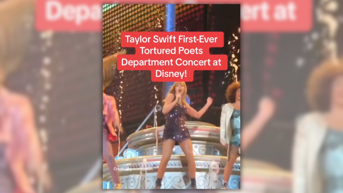 ❌ No, Taylor Swift won't perform songs from "The Tortured Poets Department" live for the very first time at Walt Disney World.  snopes.com/fact-check/tay…