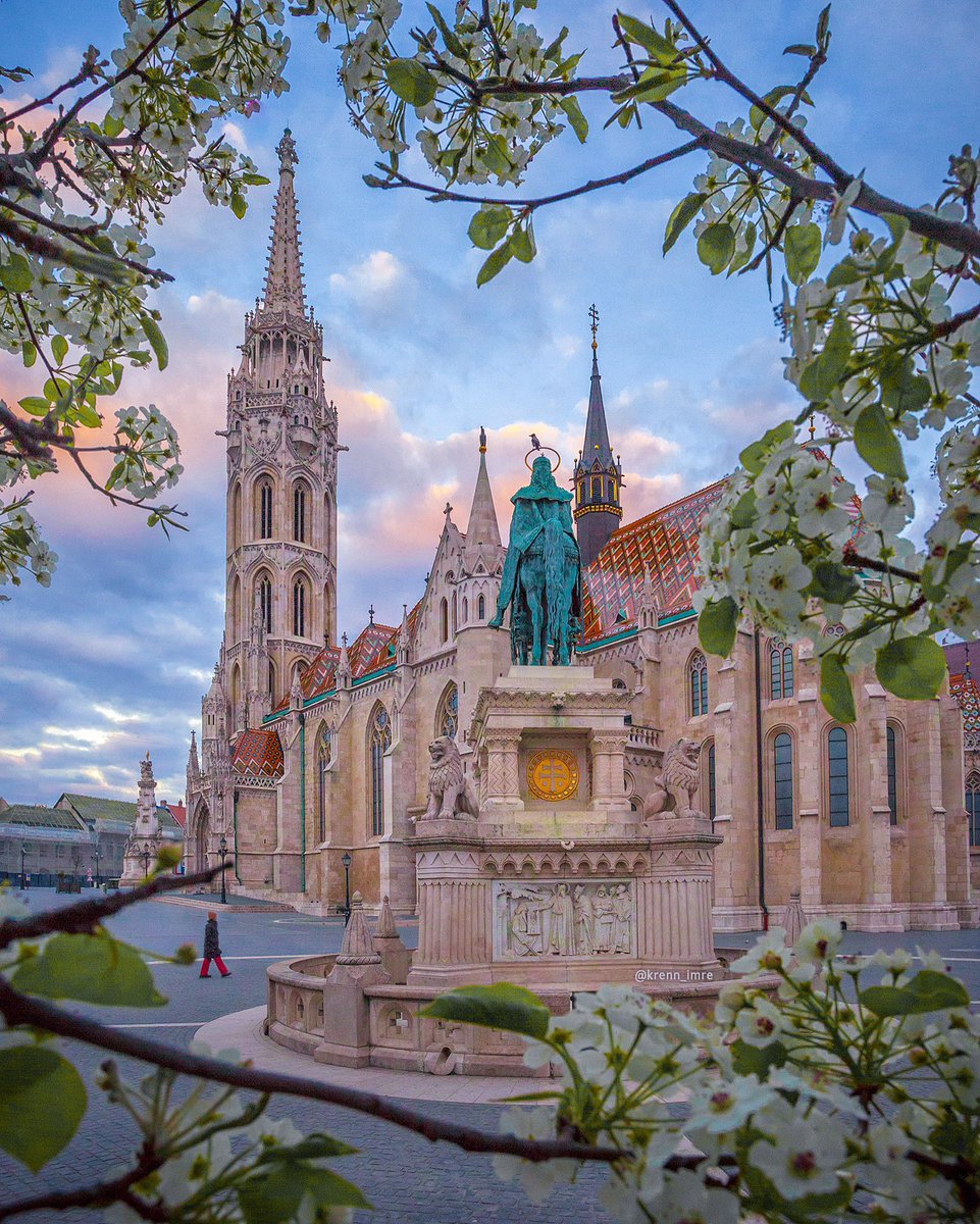 Spring frame around the Matthias church, Budapest