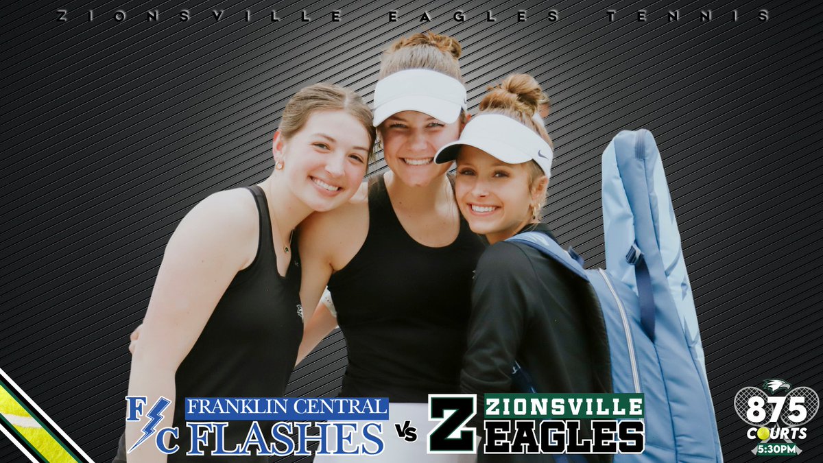 🎾 GIRLS TENNIS 🎾 Good luck to @ZCHS_GTennis as they host @FCFlashes today at the 875 Courts! All of the action begins at 5:30PM. GO EAGLES!!