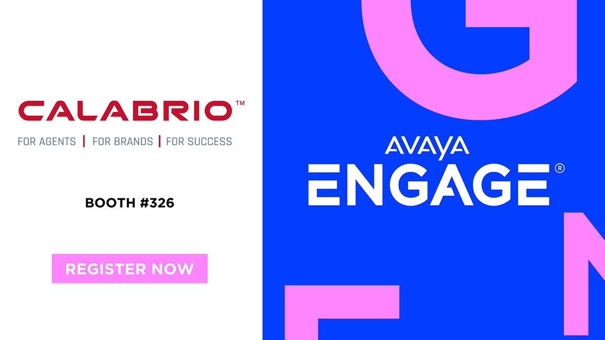 Join Calabrio at #AvayaENGAGE2024! Connect with industry experts, explore innovative solutions, and gain insights that will propel your business forward. Register today with code CALABRIO100 for $100 off! bit.ly/3xImRtq #Calabrio #AvayaENGAGE2024 #CX