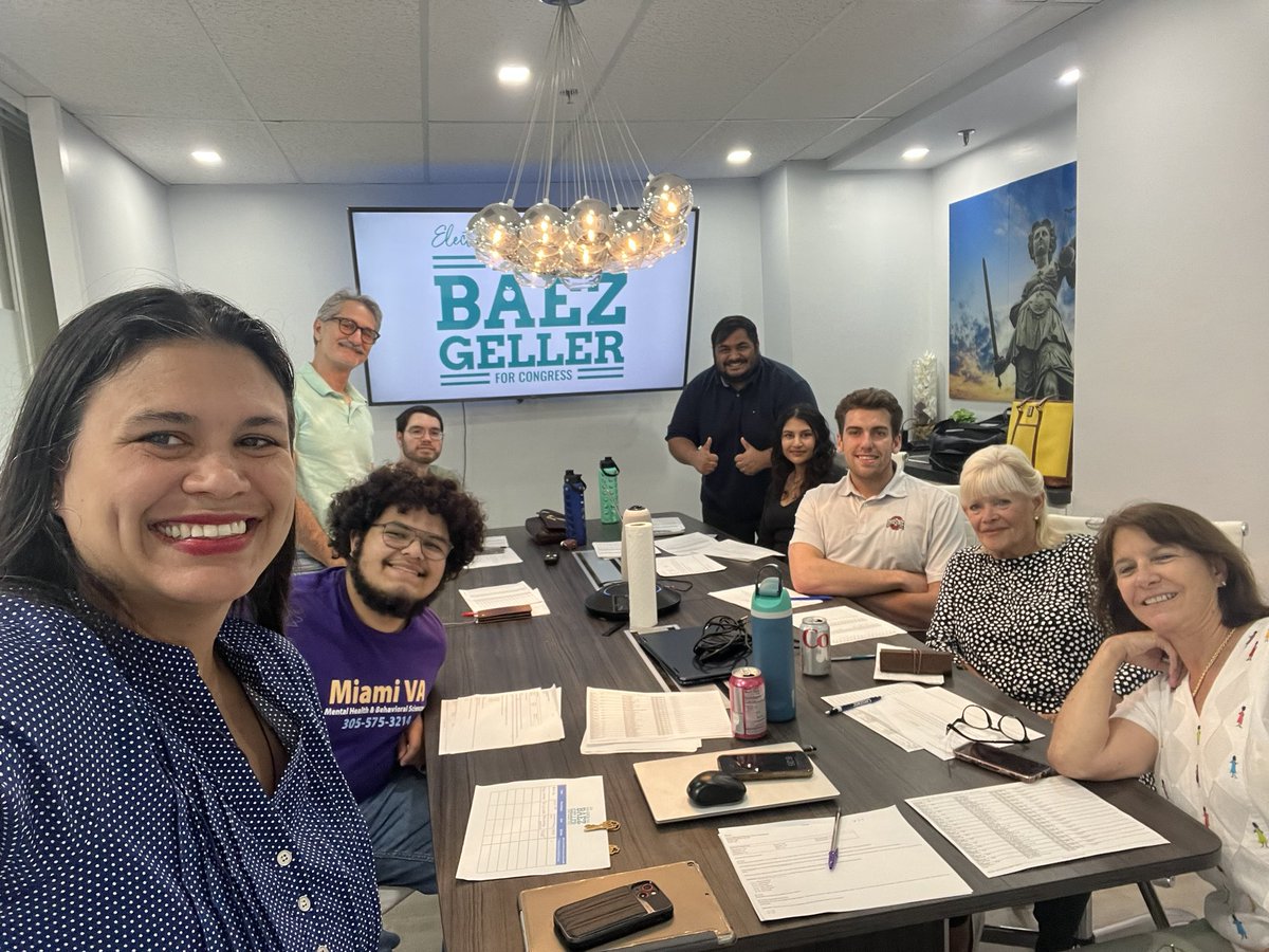 THANK YOU to our volunteers making calls to voters in #FL27!  It is wonderful to hear how many voters are excited for us and ready to flip this district!