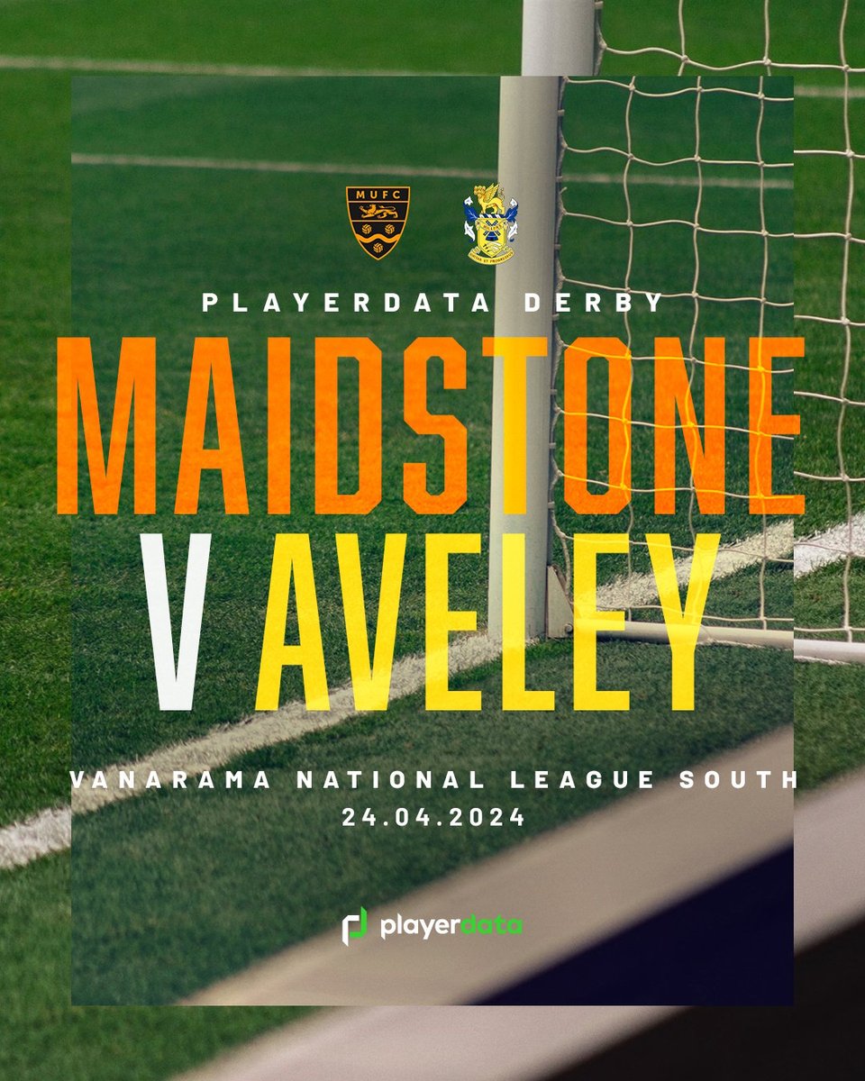 PlayerData Showdown ⚔️🔥 Maidstone United (@MaidstoneUnited) faces off against Aveley (@AveleyFC) in the Vanarama National League South Play-Off Eliminator! 👀🏆 Don't blink, you won't want to miss this one! 🎯 #PlayerDataCommunity #MaidstoneUnited #AveleyFC #VNLPlayOffs