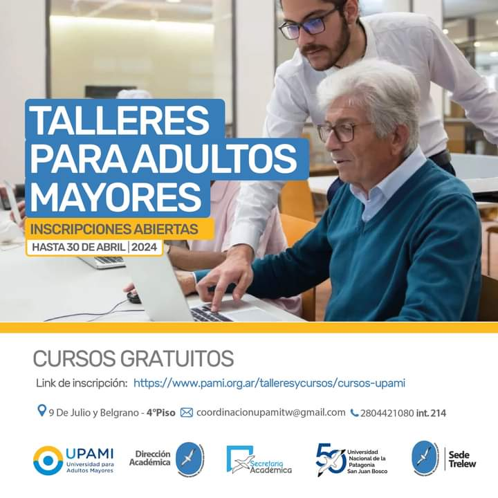aleseputrelew's tweet photo. 🎙️Atención afiliado/as de #PAMI, desde mayo estaré brindando un Taller de Radio 📻en la sede Trelew de la @unpsjb_oficial. 

Aún quedan algunos lugares. Para inscribirte podés ingresar a la siguiente web con carnet en mano. 

➡️https://t.co/mrQoMYkNco

#Upami https://t.co/qsBqKLI6Cr