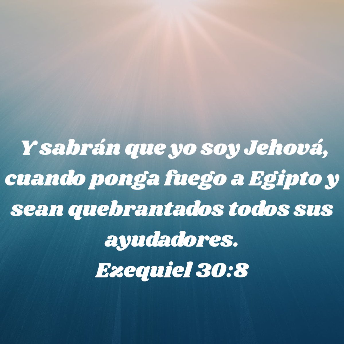 Hoy, La Biblia me enseñó: Que el propósito más grande que Dios tiene es que conozcamos de su gran amor y del poder transformador para nuestras vidas, es por eso que así como a muchas naciones, hoy nos invita a aceptar ese amor incomparable.

#ReavivadosPorSuPalabra
#Ezequiel30