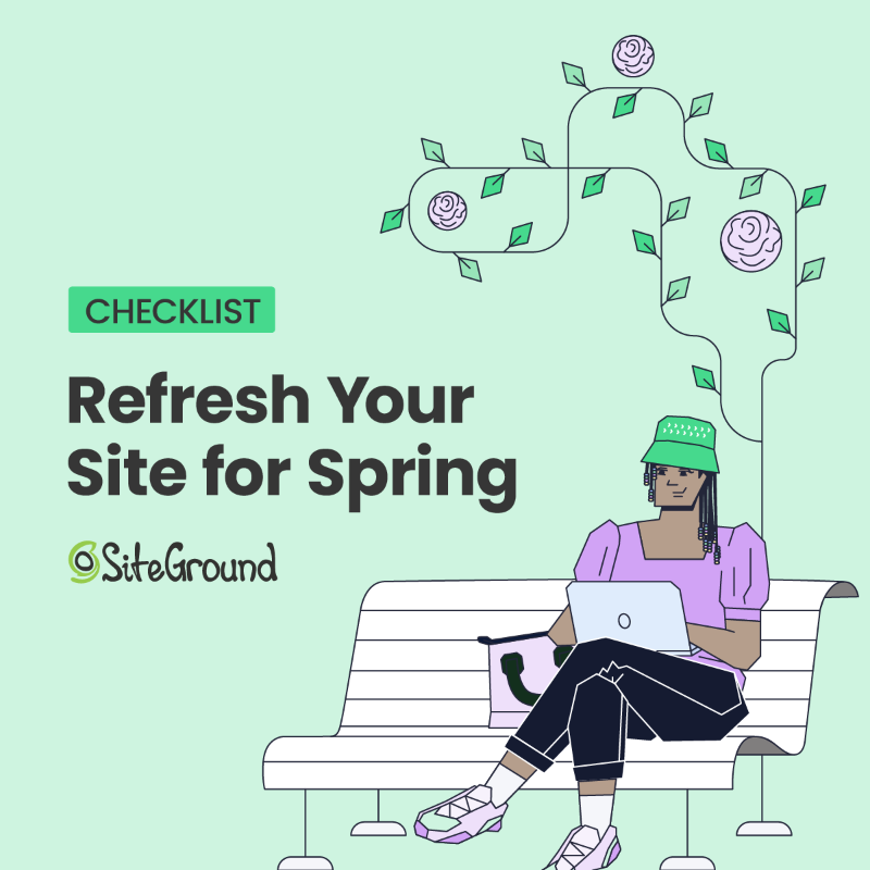 SiteGround's tweet photo. Spring is here🌷 Time to refresh your site &amp; strengthen your security ♻️ #WebsiteSpringCleaning

👉 Swipe through our essential checklist to ensure your site is well-protected and optimized. 

For more actionable tips on how to declutter your site, head over to the link below 👇