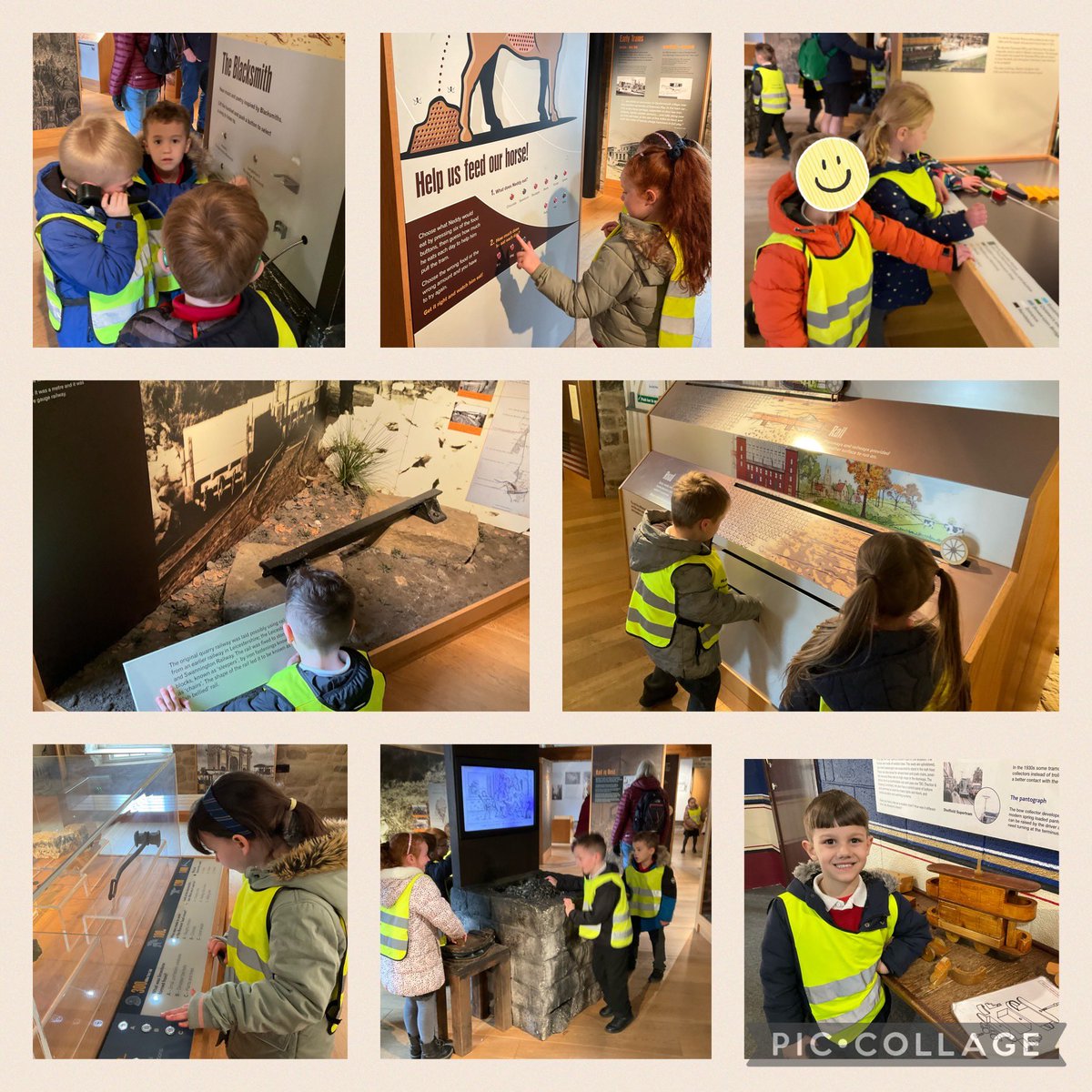 Class 1 have loved their day at @CrichTramway. We had a great time exploring the museum and riding on the trams.